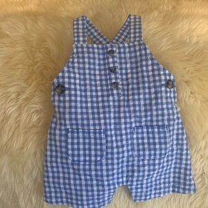 Infant boys short overalls